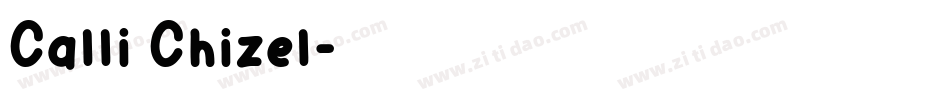 Calli Chizel字体转换